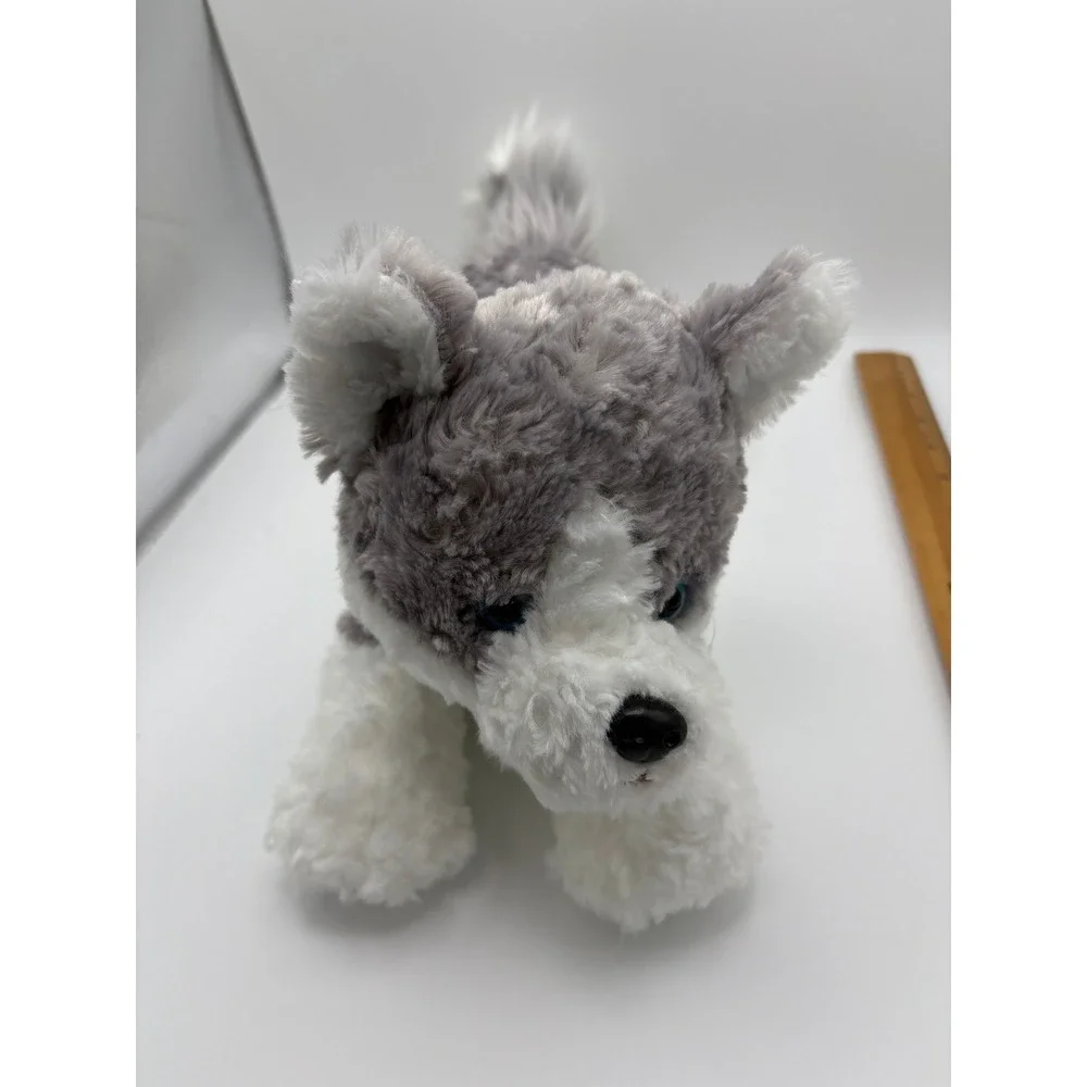 Gund Plush Husky Dog Stuffed Animal Toy Blue Eyes Soft Gray White Kids Gift 13